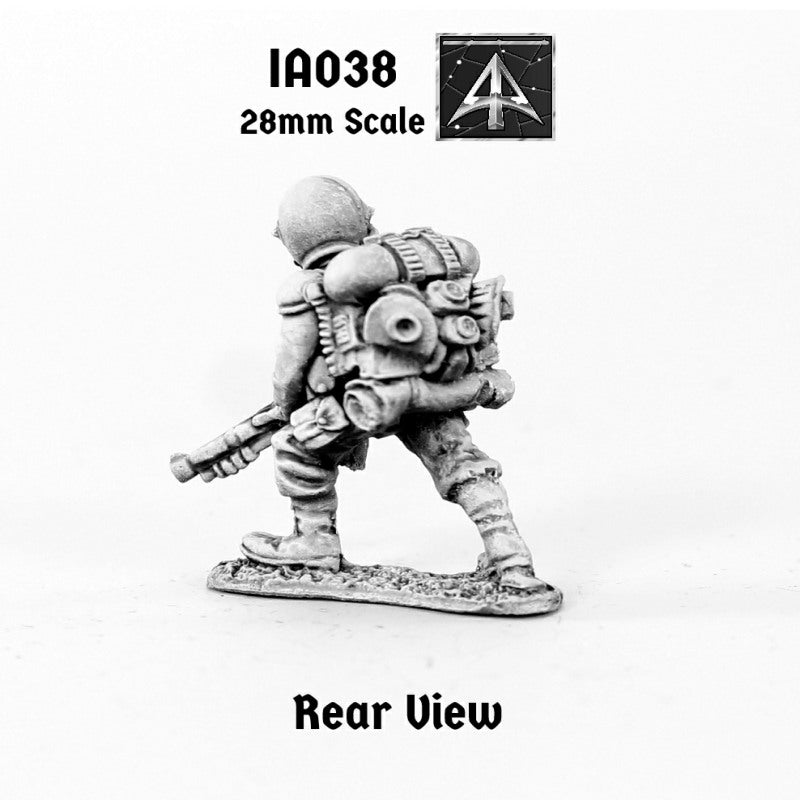 IA038 Muster Private advancing Moth Rifle