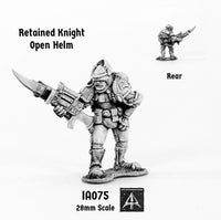 IA075 Retained Knight open helm