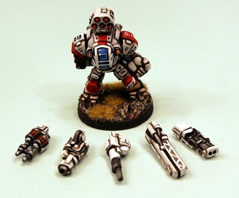 IAF020 Havelock Battlesuit - Five ranged weapon options included
