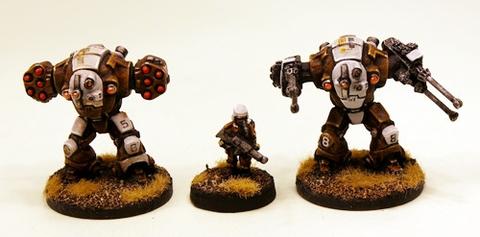 IAF072 Steornede Battlesuits - Two different variant choices