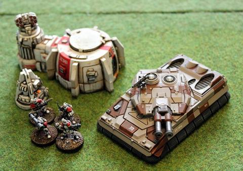 IAF102D Taranis Lifter MBT Siege Turret (Super Heavy) - Free Pack of Drones included