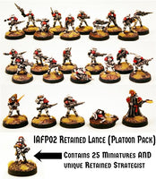 IAFP02 Retained Lance  (Platoon Pack) - Includes free extra unique miniature!