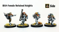 IB59 Female Retained Knights (Four pack modular with saving)