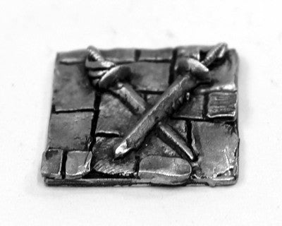 J114 Crossed Swords on Stone