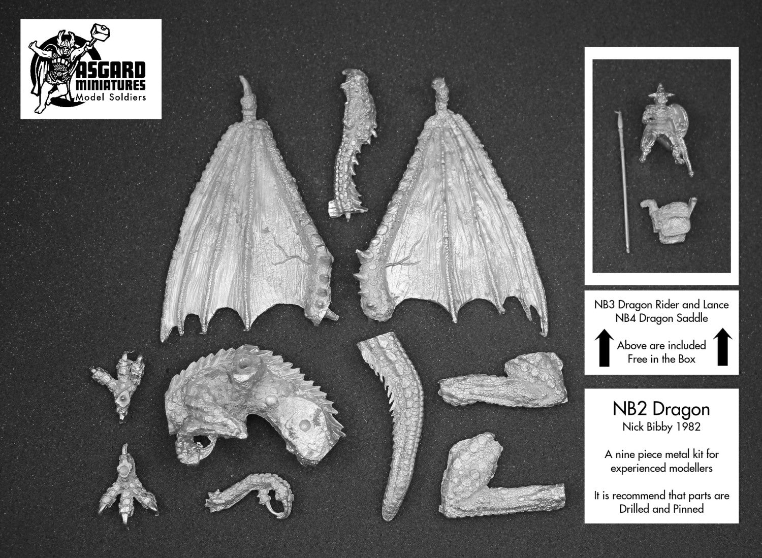 NB2 Dragon by Nick Bibby (Metal) limited box set with free items included