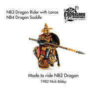 NB3 Dragon Rider and NB4 Dragon Saddle for NB2 Dragon (set or parts of it)