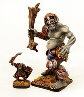 OH31 Durzum Dwarf Killer - Giant Troll (100mm tall) with free Orc Warrior!