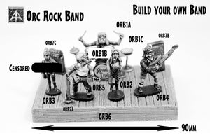 ORB Orc Rock Band in 28mm scale - Select your Band Parts