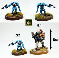 TSF50 Thulg bounty Hunter with heavy gyro bolt pistol and power mace