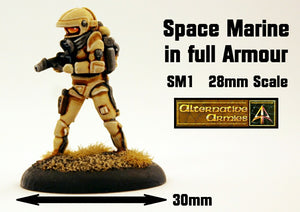 SM1 Space Marine in full armour