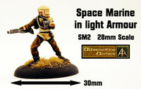 SM2 Space Marine in light space armour