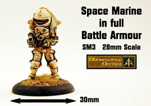 SM3 Space Marine in full battle armour
