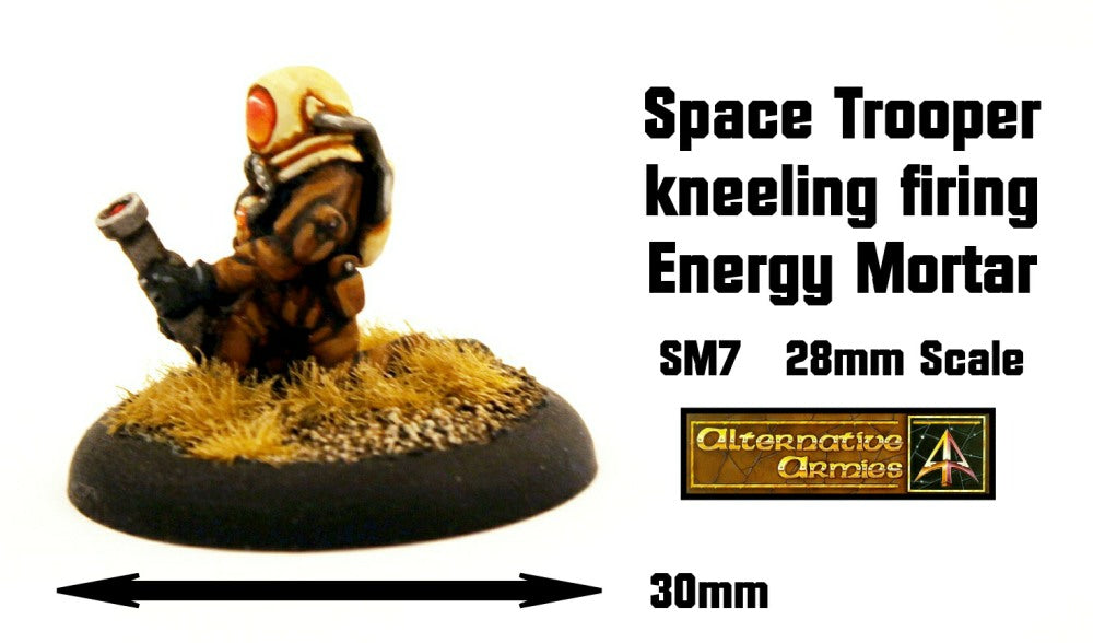 SM7 Space Trooper kneeling Firing Energy Mortar