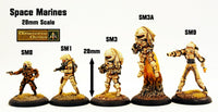 SM3A Space Marine in full battle armour flying