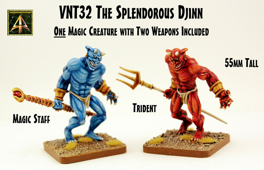 VNT32 The Splendorous Djinn (one model with two different weapons included)