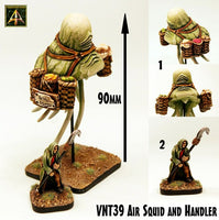 VNT39 Air Squid and Handler - 90mm tall two model set