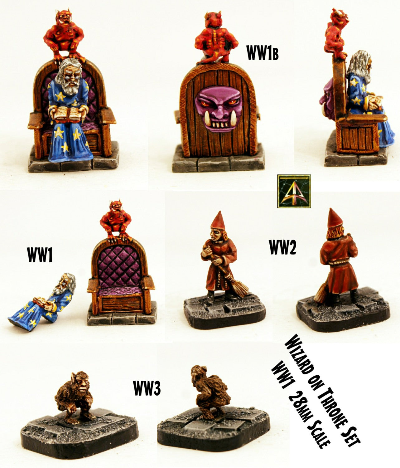 WW1 Wizard on Throne Set  (Set or Parts)