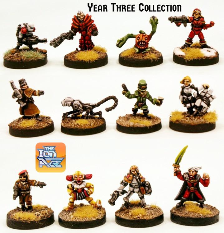 Year Three Collection - 12 Unique Miniatures (Set or Singles)